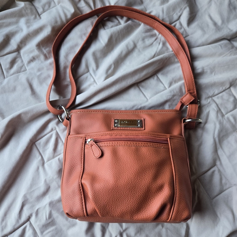 Rosetti Burnet Orange Women's Crossbody Shoulder Bag Handbag - Adjustable Straps